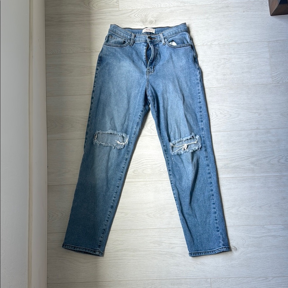 Vibrant Women's Straight Leg Blue Jeans